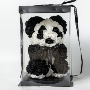 Forever Rose Bear Ασπρόμαυρο