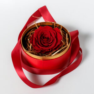 Στρογγυλό Κουτί με Forever Rose